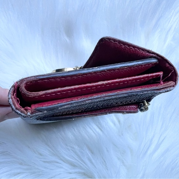 LOUIS VUITTON Trifold Wallet Koala Damier Brown Gold Hardware TN0190 FLAWED - Picture 4 of 16